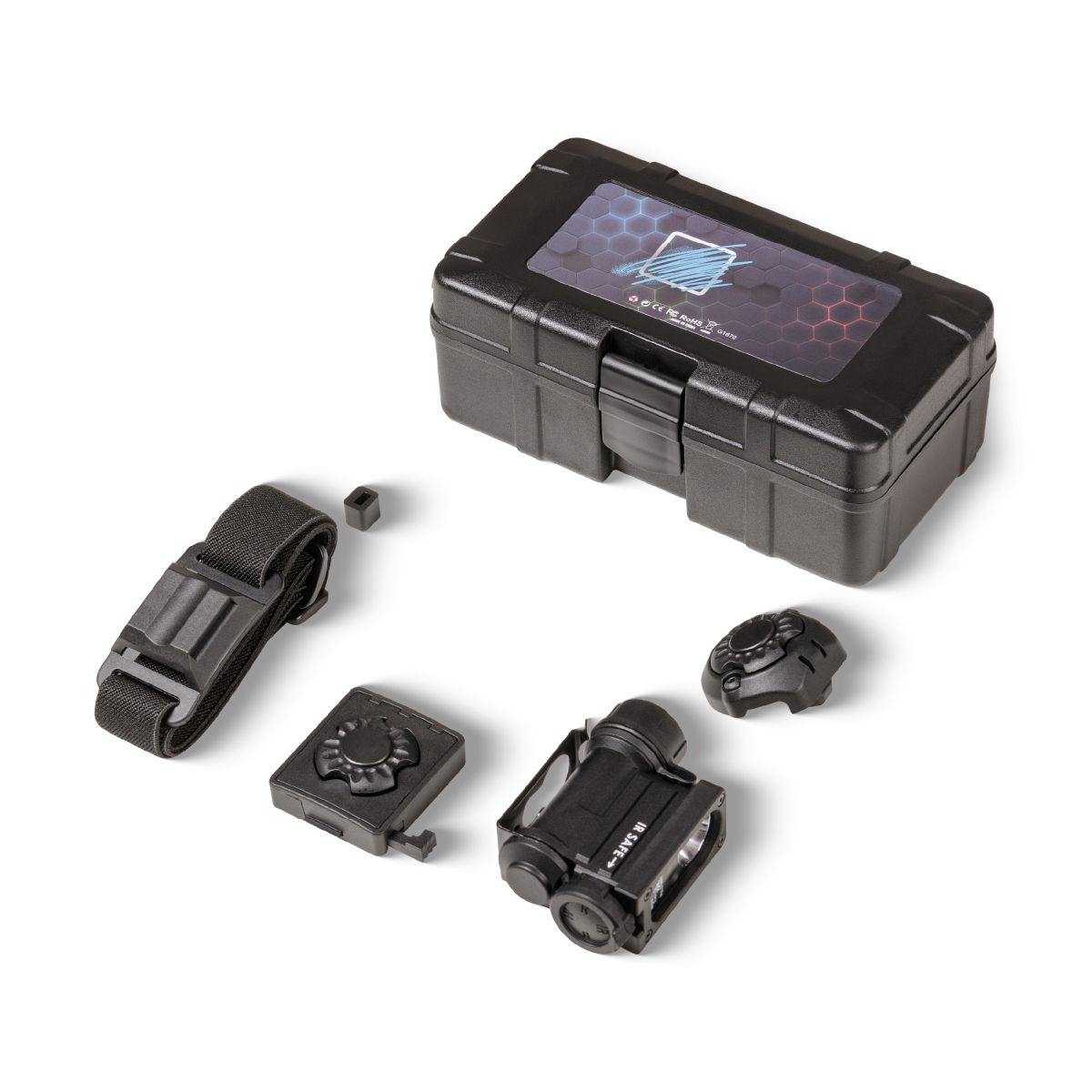 Фонарь на шлем Sidewinder MPLS Compact II 4LED. Черный 3