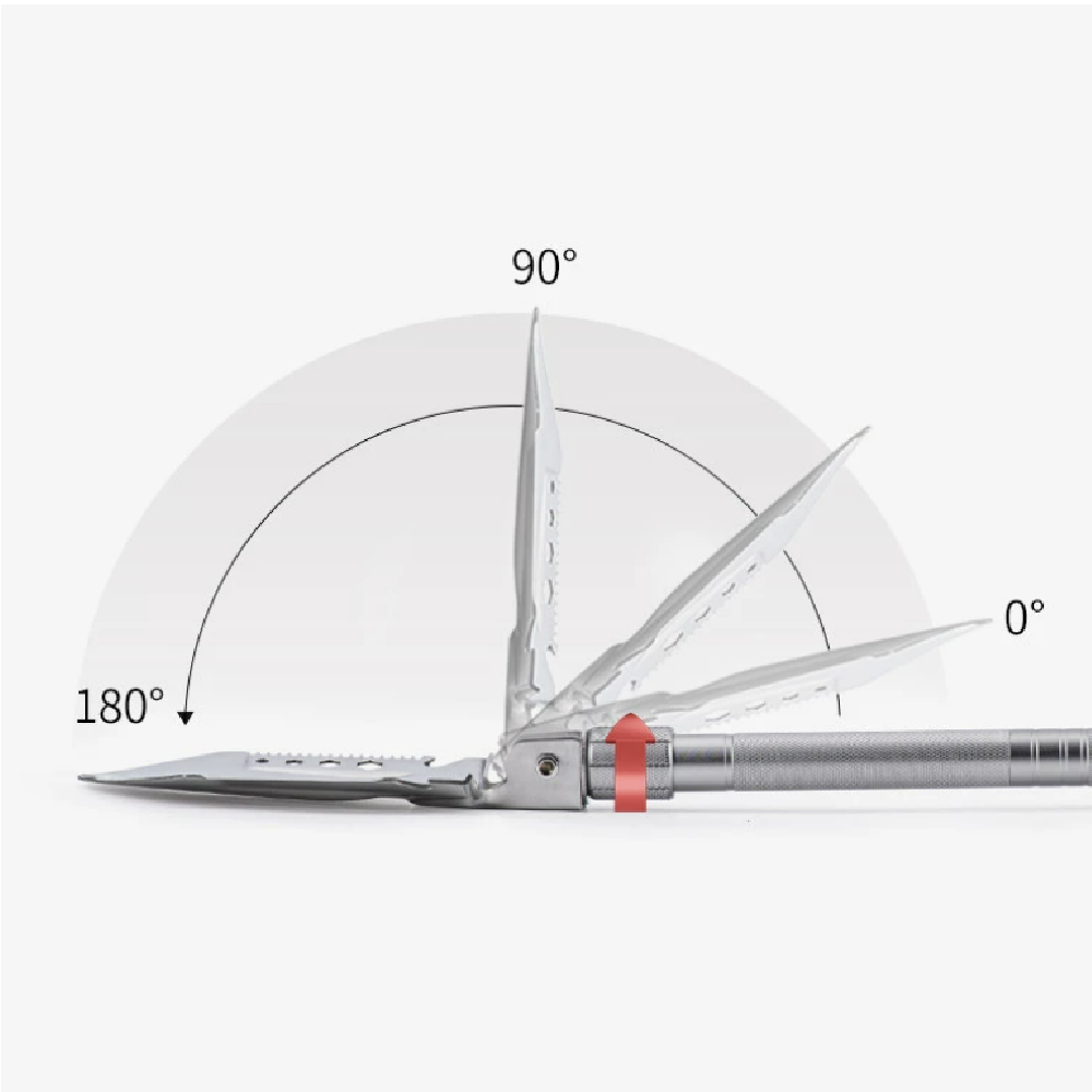 Лопата Naturehike Многофункциональная лопата для наружных работ NH20GJ002. Silver 4