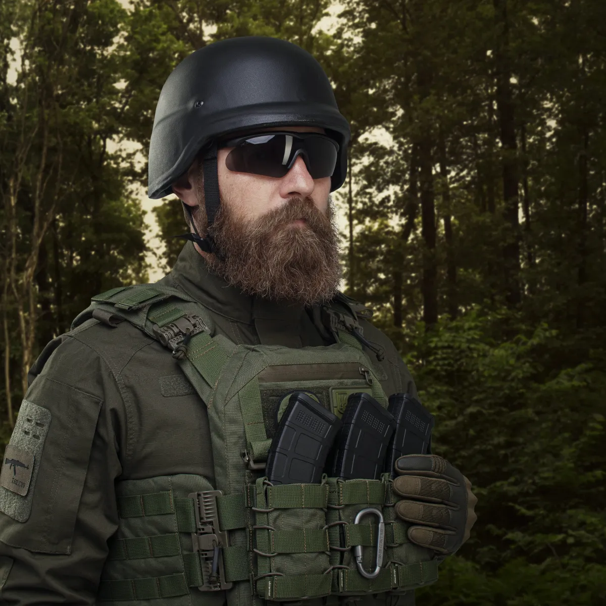 Балістичний шолом PASGT. НВМПЕ. Рівень захисту NIJ IIIА. Чорний 9