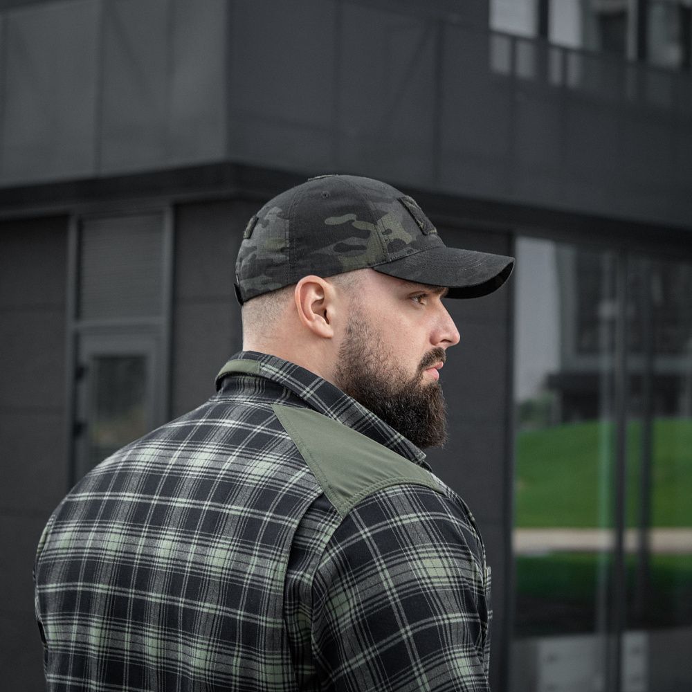 Кепка (бейсболка) тактична M-Tac Elite NYCO Extreme. Чорний мультикам 3