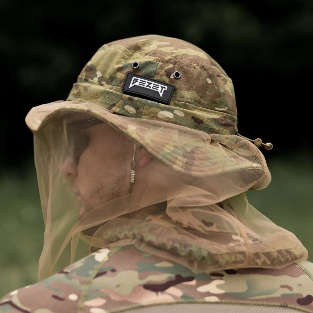 Панама тактична Bezet Tactical Trail з москітною сіткою. One Size. Мультикам 6