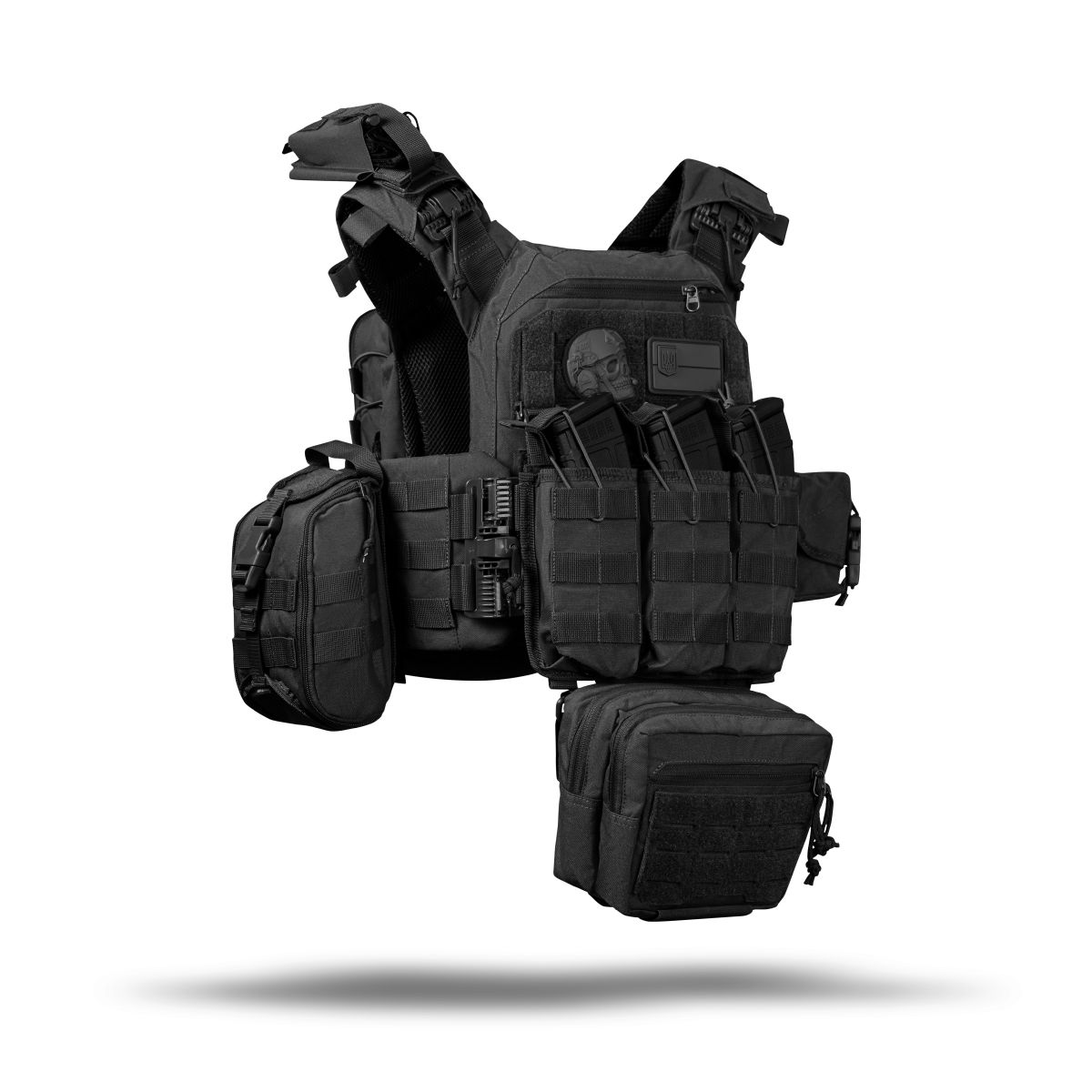 Комплект спорядження Commando Elite Tactical Assault Kit. Під 27х35.5 см бронеплити. Чорний 10