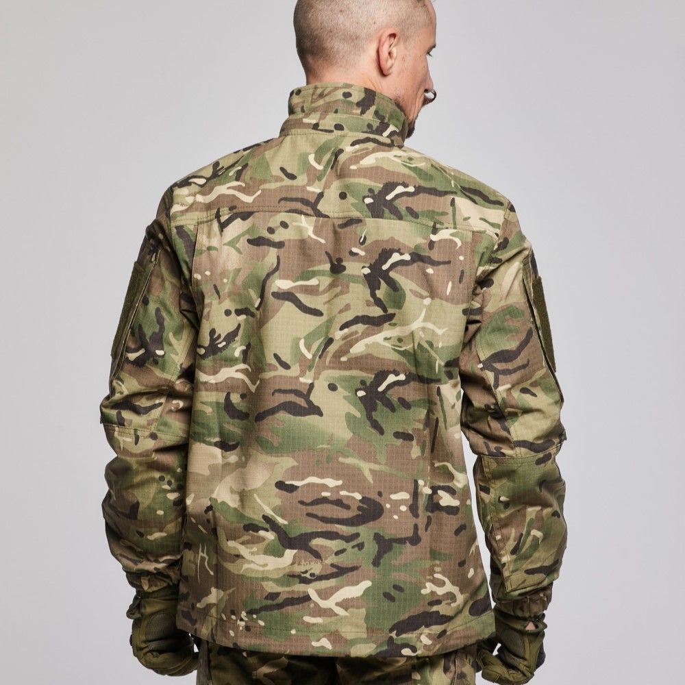 Військова куртка ЗСУ з капюшоном без планки. Армований Rip-Stop. Мультикам. Розмір S 4