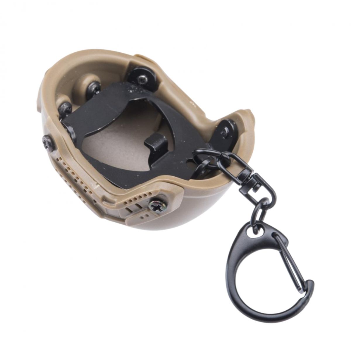 Брелок-открывалка в виде шлема TOR-D. Функциональный сувенир с карабином 2