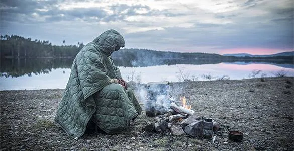 Пончо з утеплювачем Helikon-Tex Swagman Roll Basic. Колір Olive Green / Олива 8