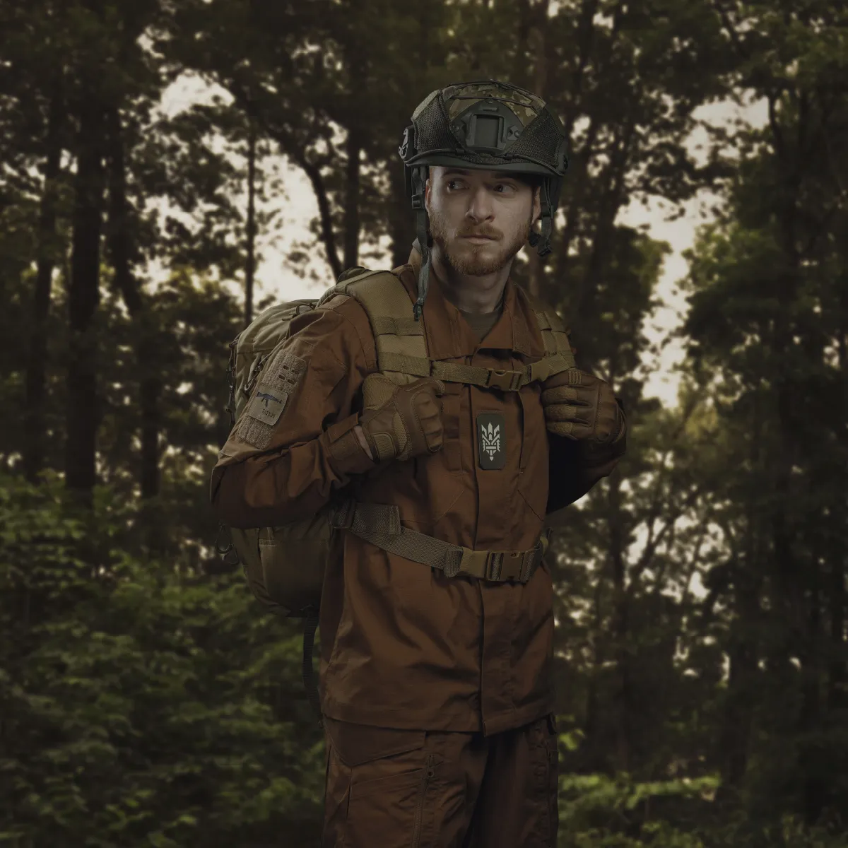 Тактичний рюкзак RANGER на 40 л. Койот. CORDURA 1000 4