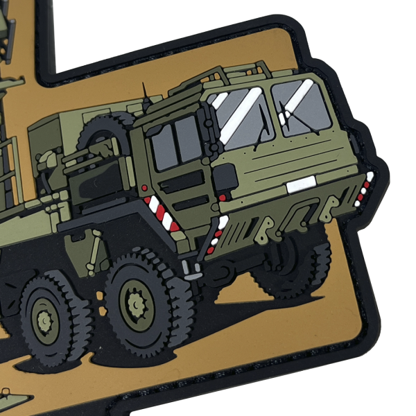 Патч (шеврон) «MIM-104 Patriot» от Patch hunter. Мягкий ПВХ пластик мягкий. Койот 2