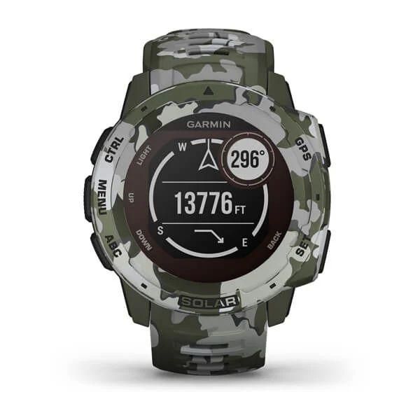 Смарт-годинник Garmin Instinct Solar Lichen Camo. Камуфляж 8