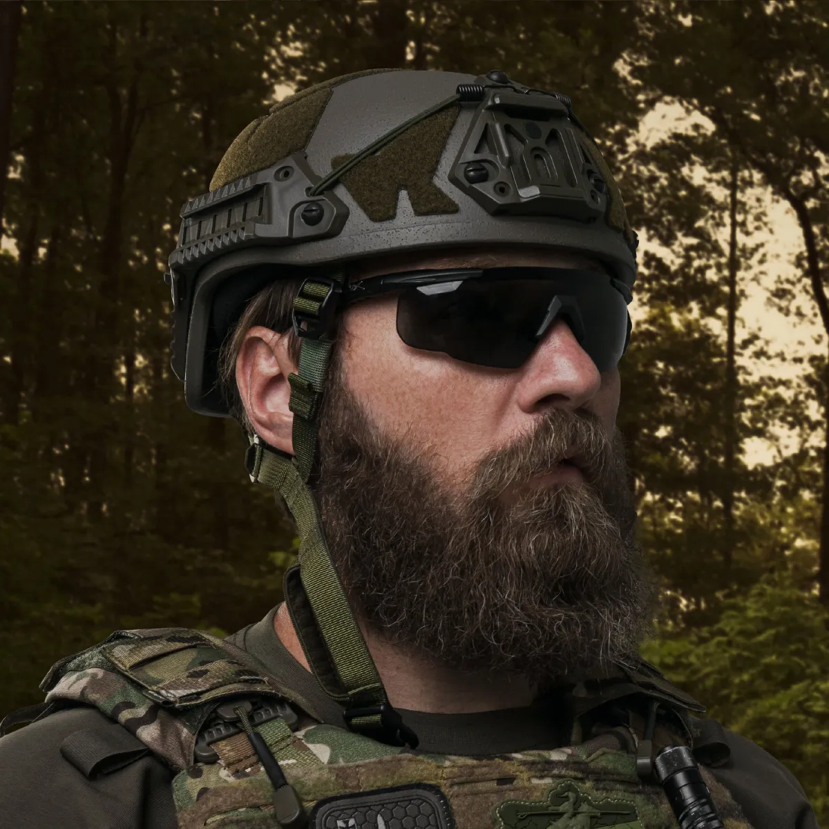 Балістичний шолом Sestan-Busch Helmet BK-ACH-HC олива. Розмір L 3