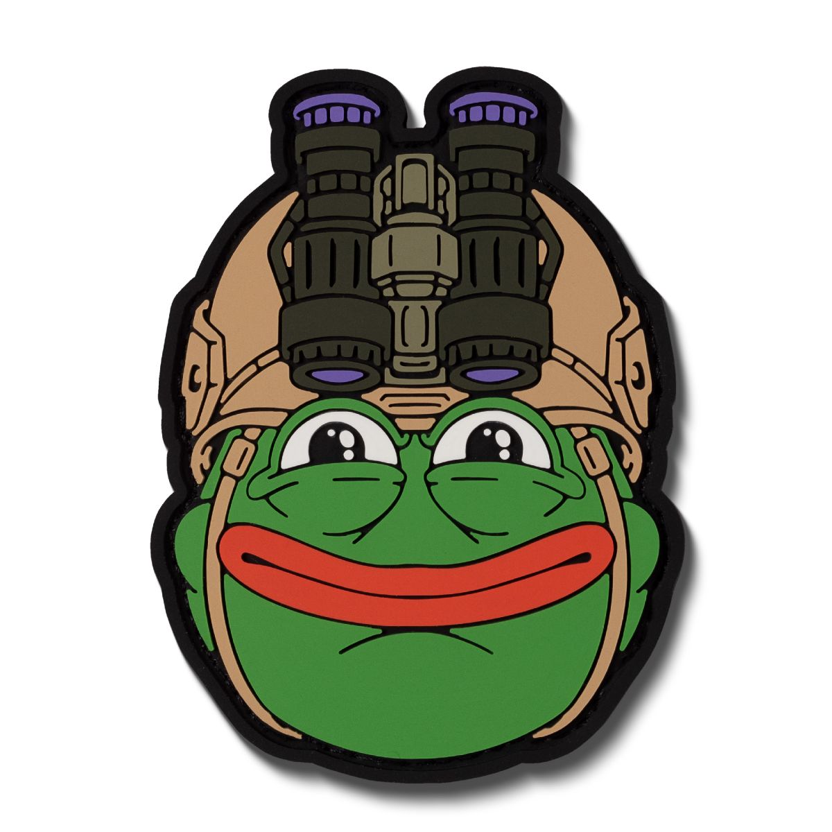 Патч (шеврон) «Pepe» от f_spets2.0. Мягкий ПВХ пластик, 8.5 х 6 см