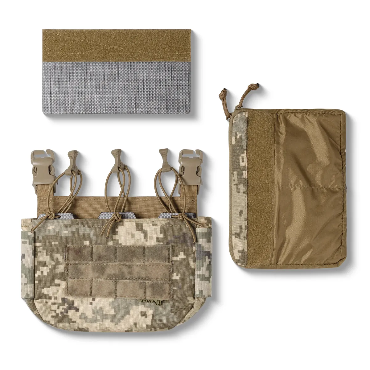 Подсумок Malva (АК/AR+Админ) на плитоноску Thorax. Cordura 500D. Пиксель(мм-14) 2