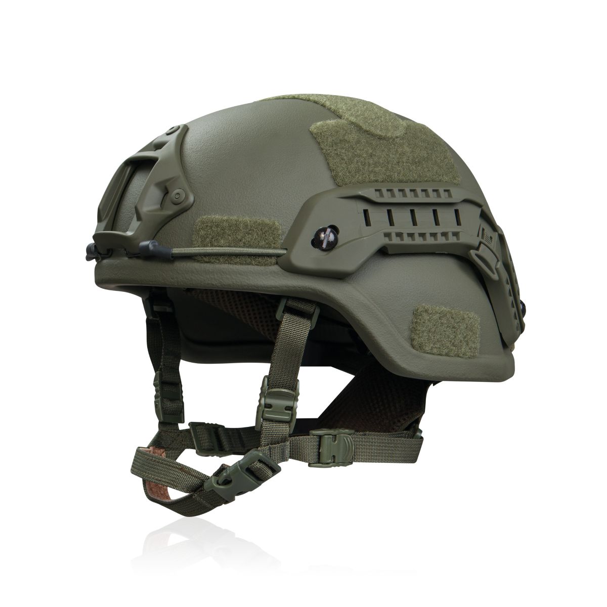 Шлем Mich 2000 Олива. Защита ушной и височной части головы