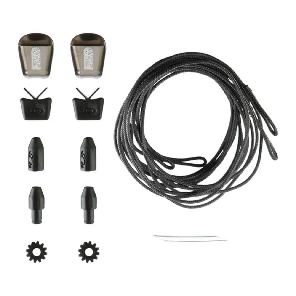 Кевларова швидка шнурівка (шнурки) Quicklace™ Kit від Salomon. Чорний 3