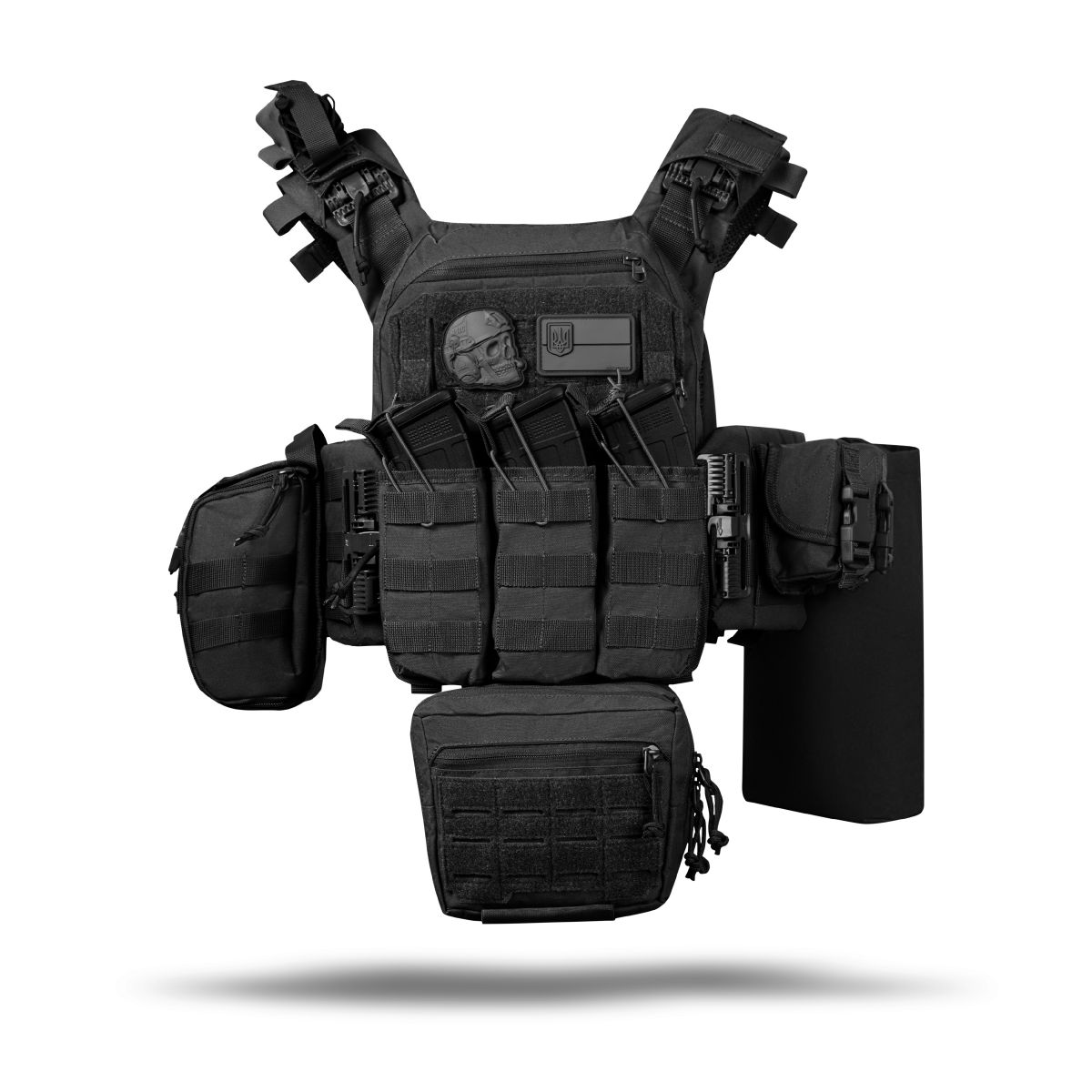 Комплект снаряжения Commando Elite Tactical Assault Kit. Под 27х35.5 см бронеплиты. Черный 6