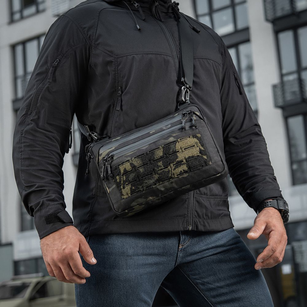Сумка M-Tac Admin Bag Medium Elite с липучкой. Черный мультикам 2