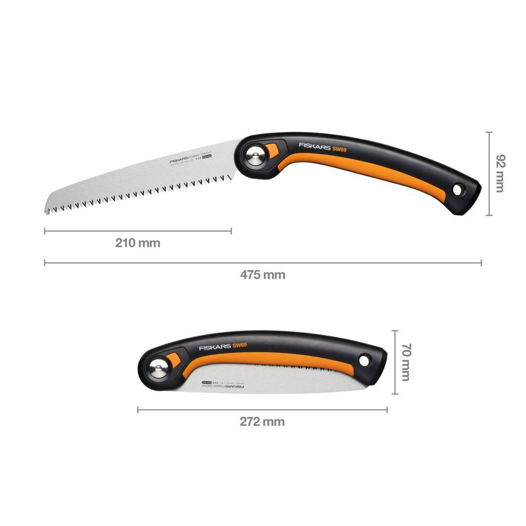 Пила складна Fiskars Plus SW69. 210 мм. Помаранчевий 2