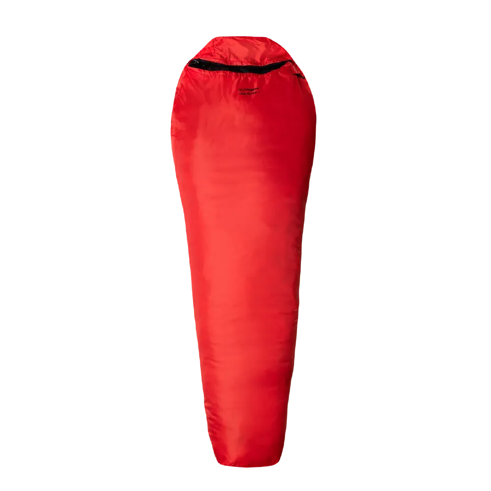 Спальний мішок Snugpak Travelpak 1 (від +2°C до +7°C), лівий. Червоний