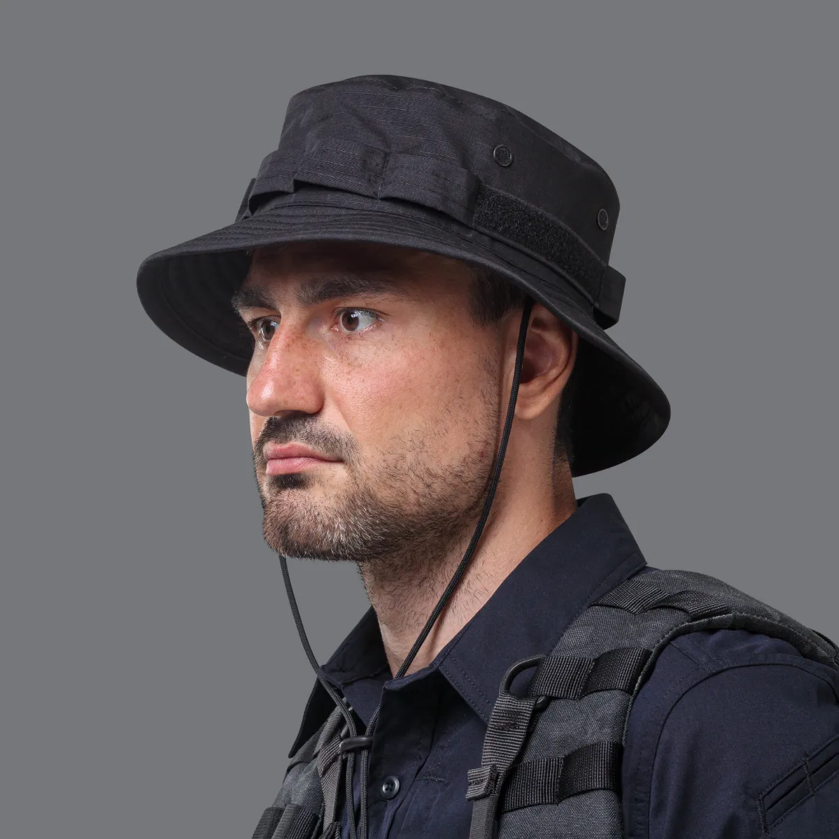 Капелюх тактичний Combat Hat (TDU ripstop). Колір Чорний 5