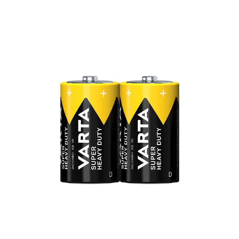 Батарейки D (R20) Varta, 1.5V, емкость 8000 мАч, 2 шт 2