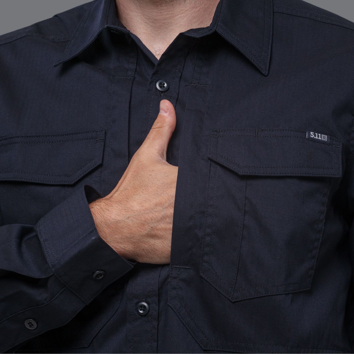 Рубашка 5.11 Tactical® ABR Pro Long Sleeve Shirt. Цвет Темно-синий/Dark Navy 6