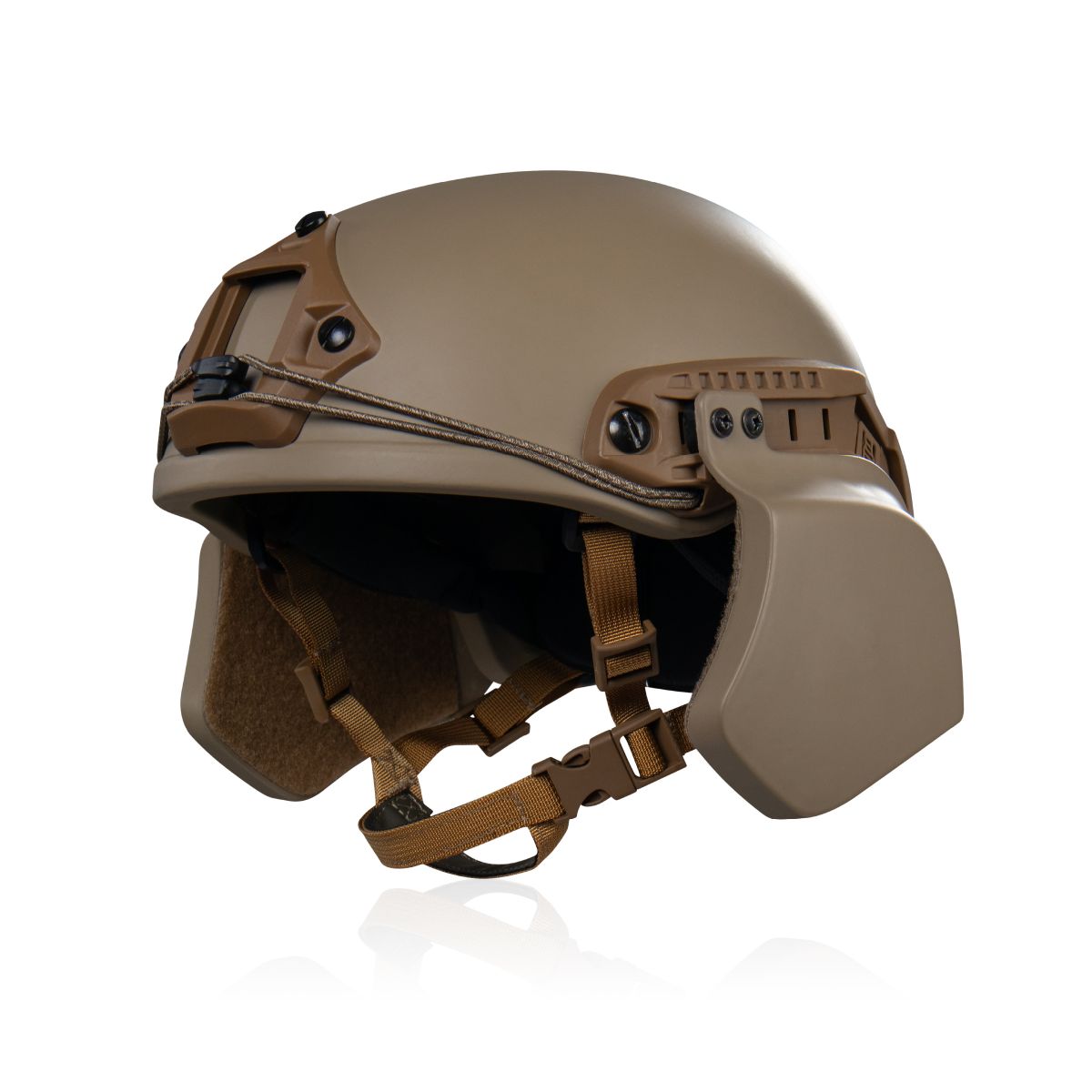 Захист боковий балістичний захист для шоломів без вух (типу FAST, TOR, ARCH). Койот 2
