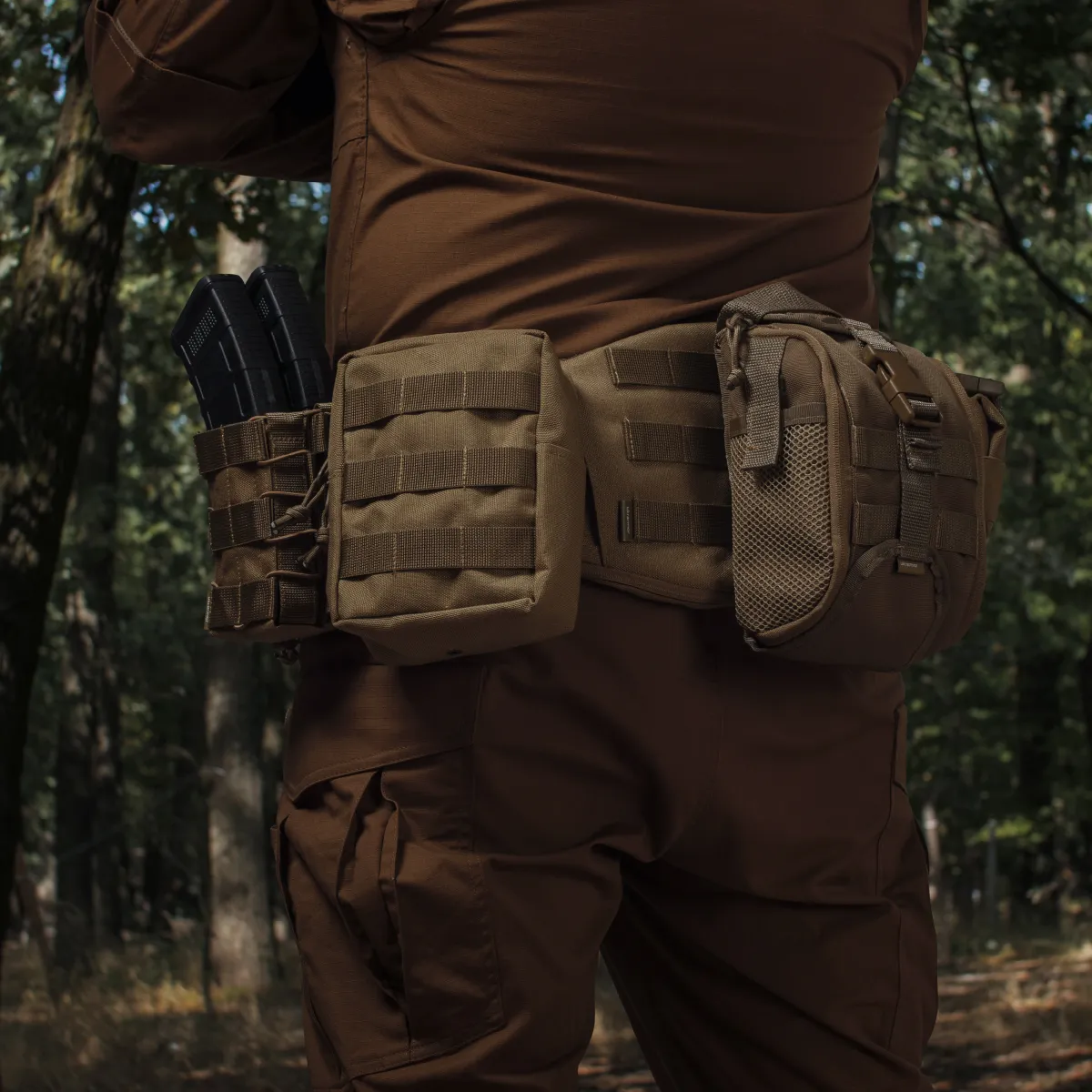 Комплект Modular Battle Belt S/M 2-го класу захисту. Тактичний пояс з обвісами. Койот 4