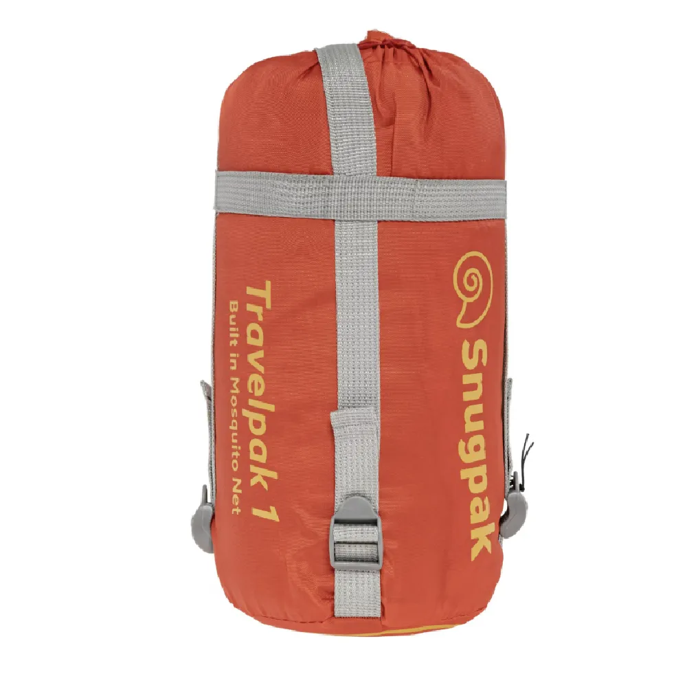 Спальний мішок Snugpak Travelpak 1 (від +2°C до +7°C), лівий. Червоний 5