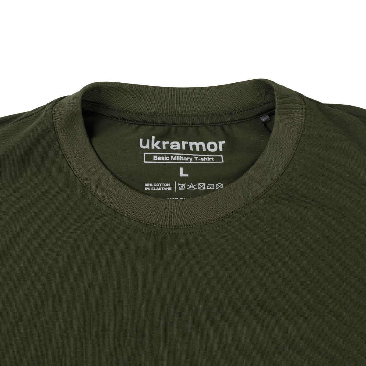 Футболка Basic Military T-shirt 2.0. Cotton and Elastane. Олива 3