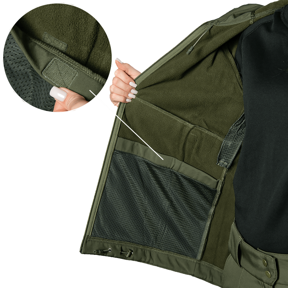 Тактична жіноча куртка Stalker SoftShell, Camotec. Олива 4