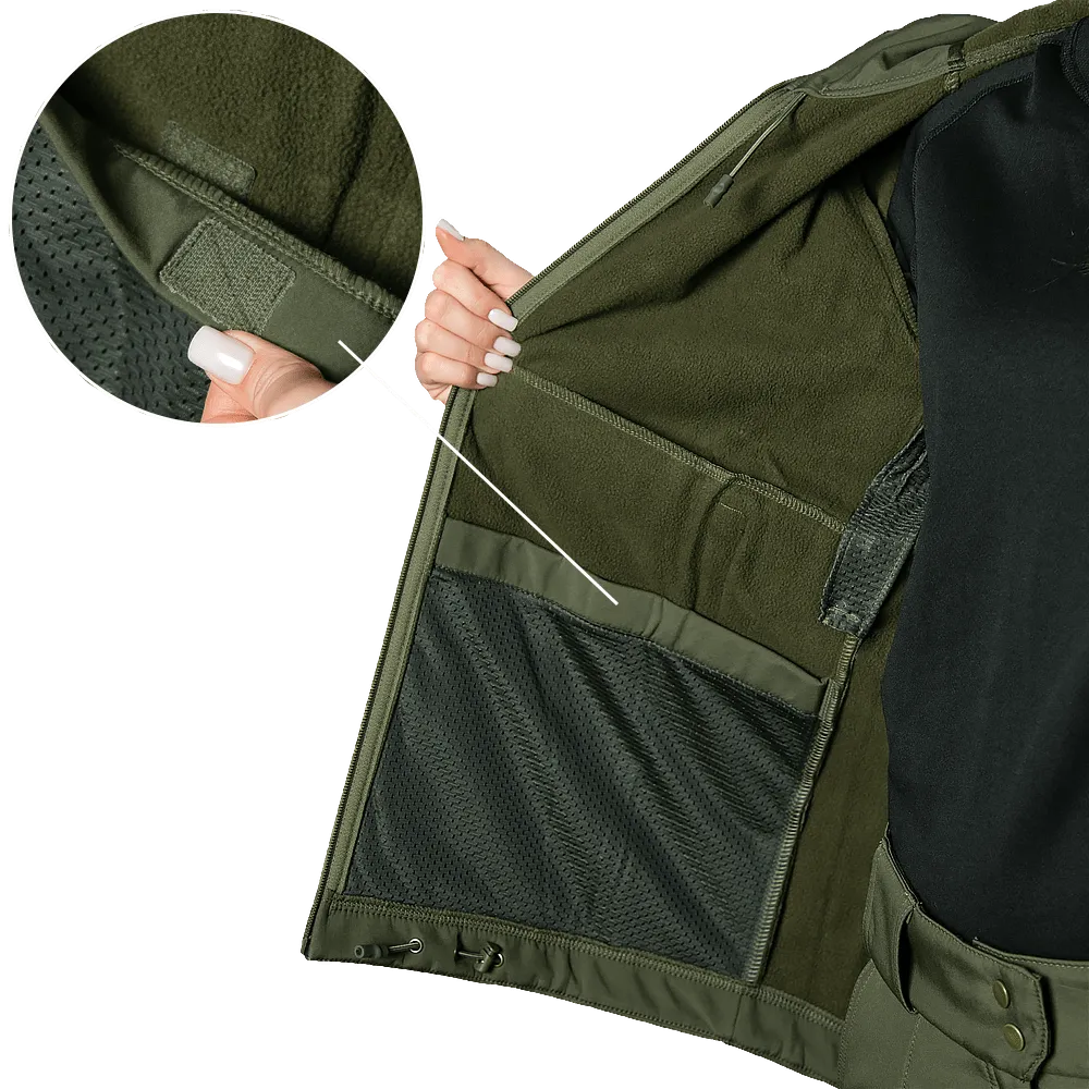 Тактична жіноча куртка Stalker SoftShell, Camotec. Олива 4