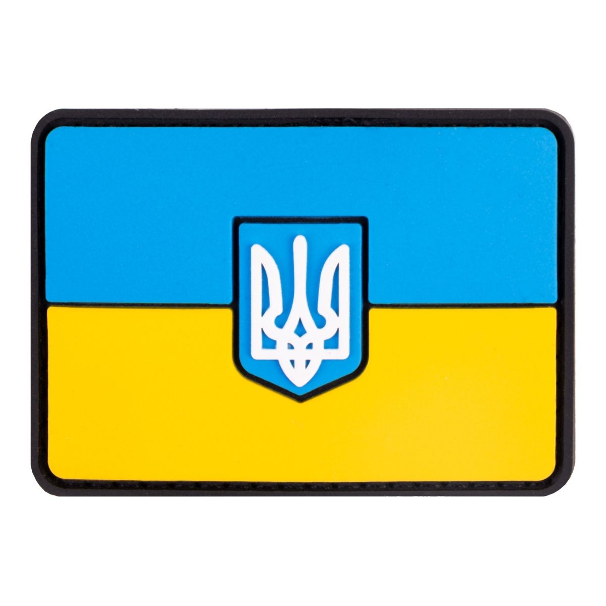Патч (шеврон) «Прапор» від Brand Element. М’який ПВХ пластик. Жовто-блакитний