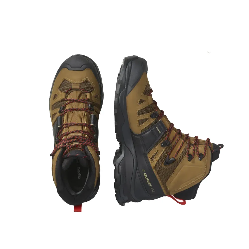 Черевики Salomon Quest 4 Gore-tex. Койот/червоний 4
