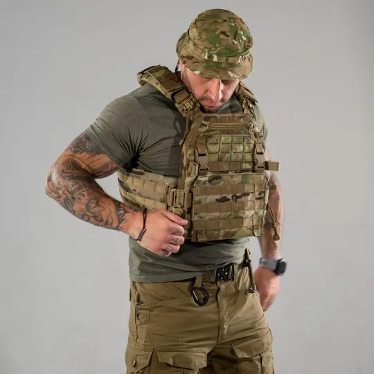 Плитоноска Real Defence Skillet Max під бронеплити 25х30см. Мультикам 4