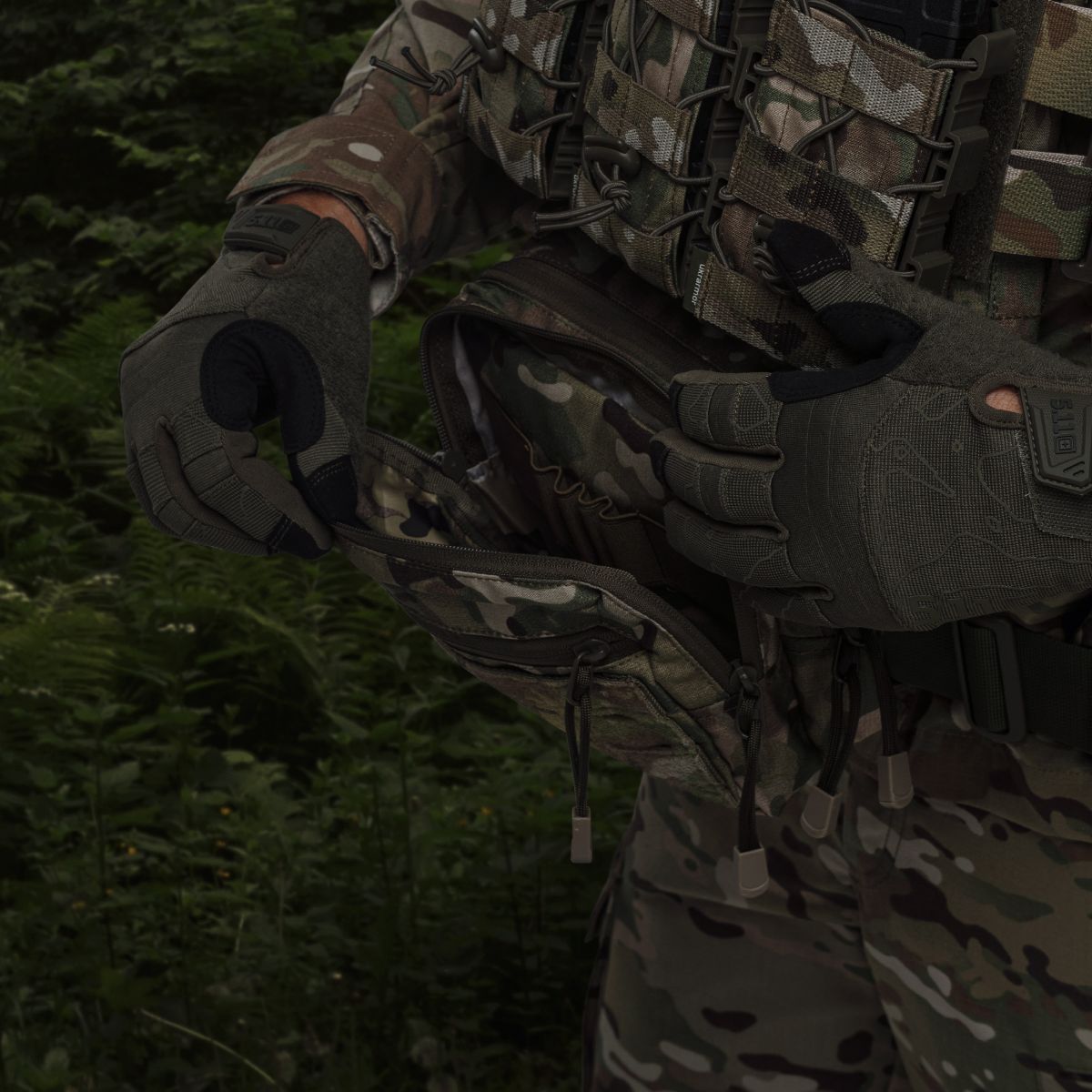 Тактичні рукавички 5.11 Tactical competition shooting 2.0. Колір Ranger green 9