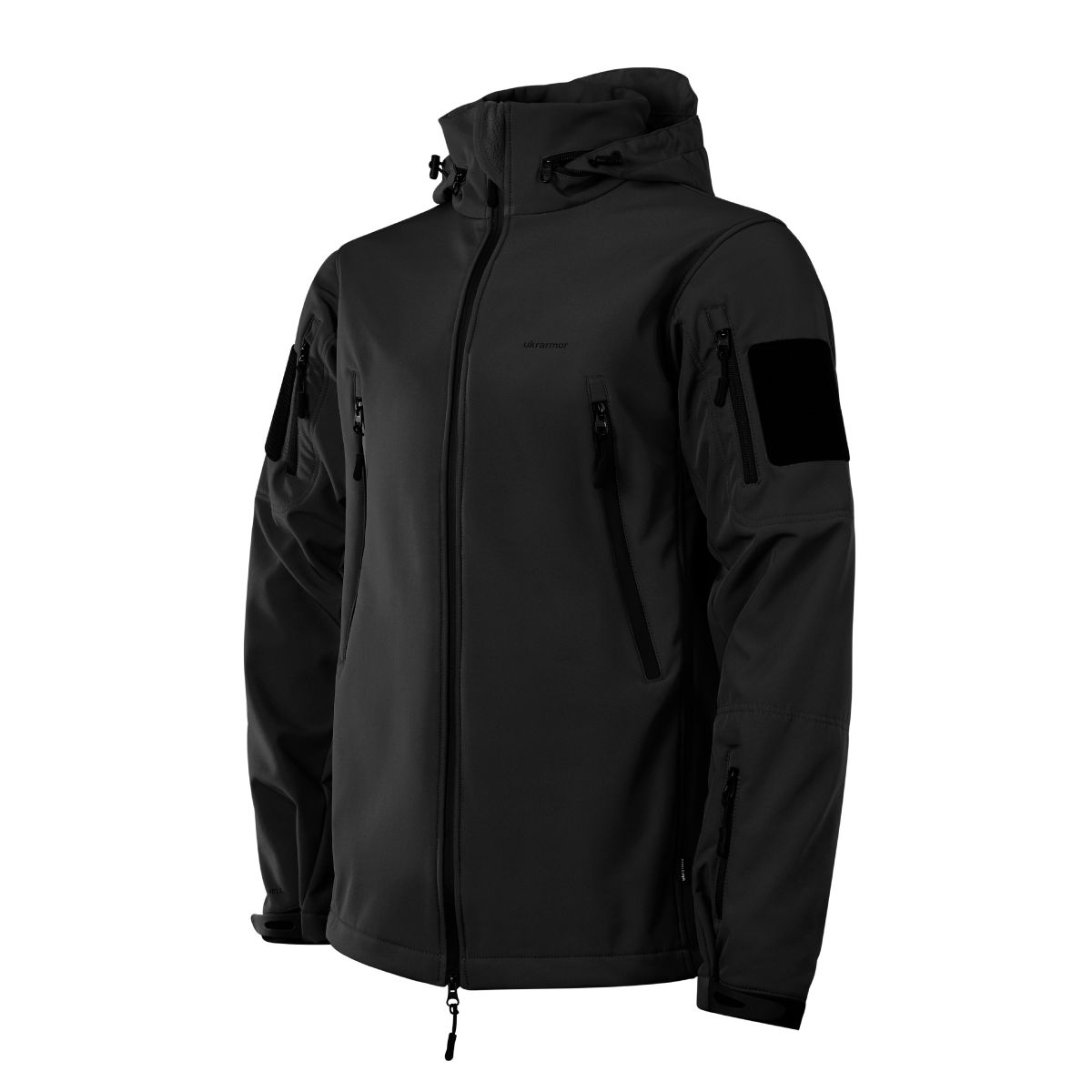 Куртка тактическая Softshell Hawk Jacket. Защита от ветра и влаги.  Черный