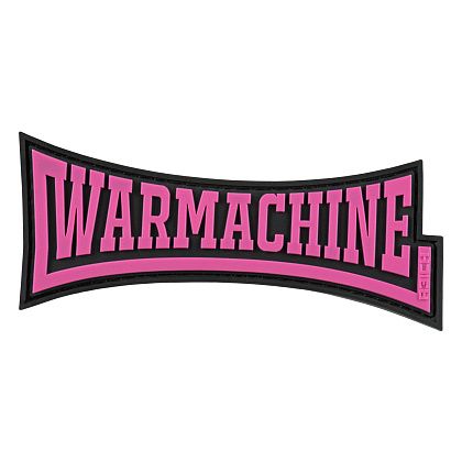 Патч (шеврон) «Warmachine» R3ICH. М’який ПВХ пластик. Рожевий