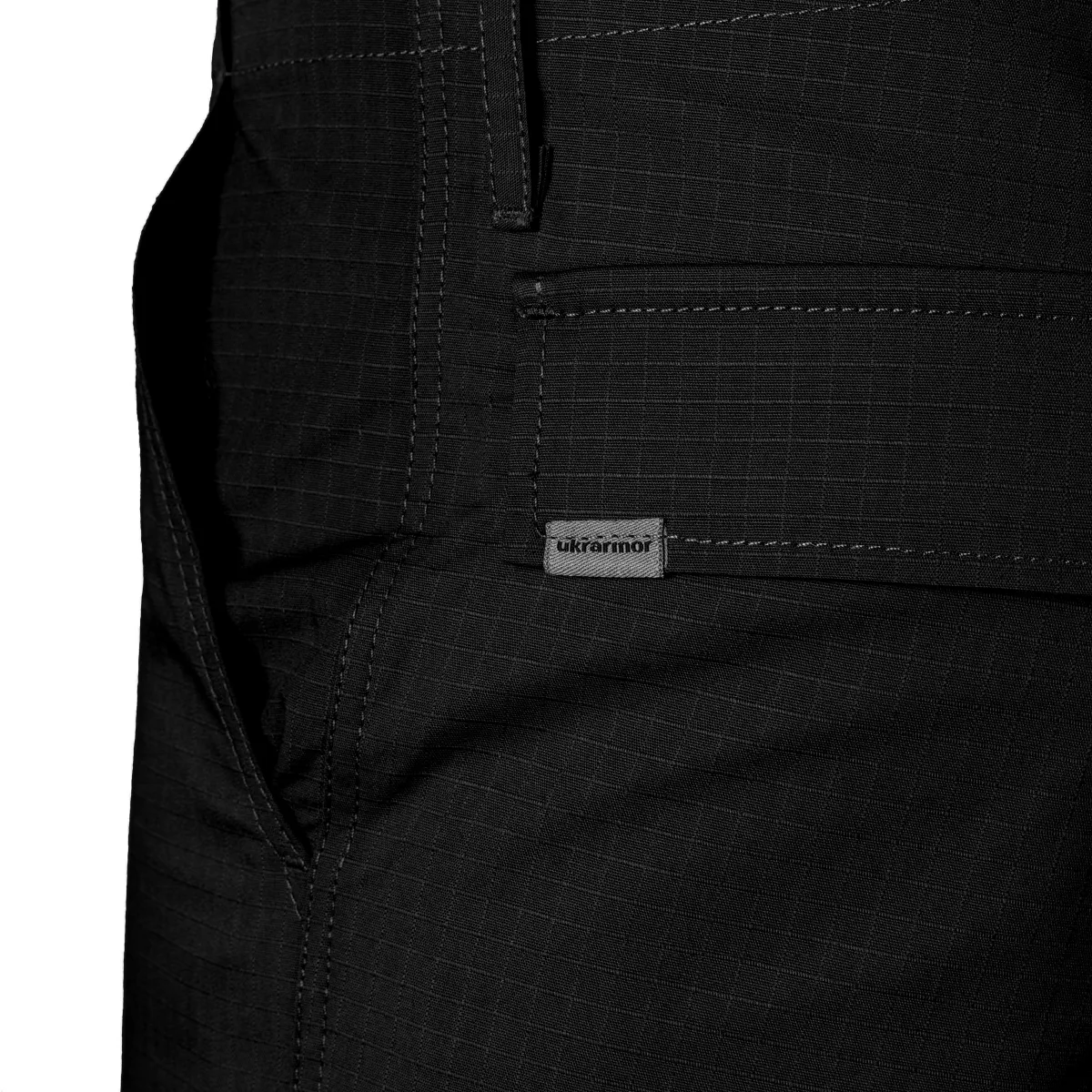 Шорты тактические Echo Cargo Shorts Rip-Stop PolyCotton. Чёрный 6