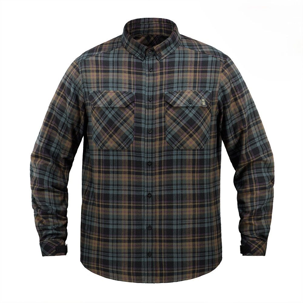 Сорочка M-Tac Lumberjack Merino Cold Weather. Блакитний/Жовтий 2