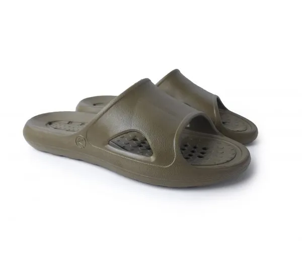 Шльопанці суцільнолиті олива Шльопанці суцільнолиті олива — зображення