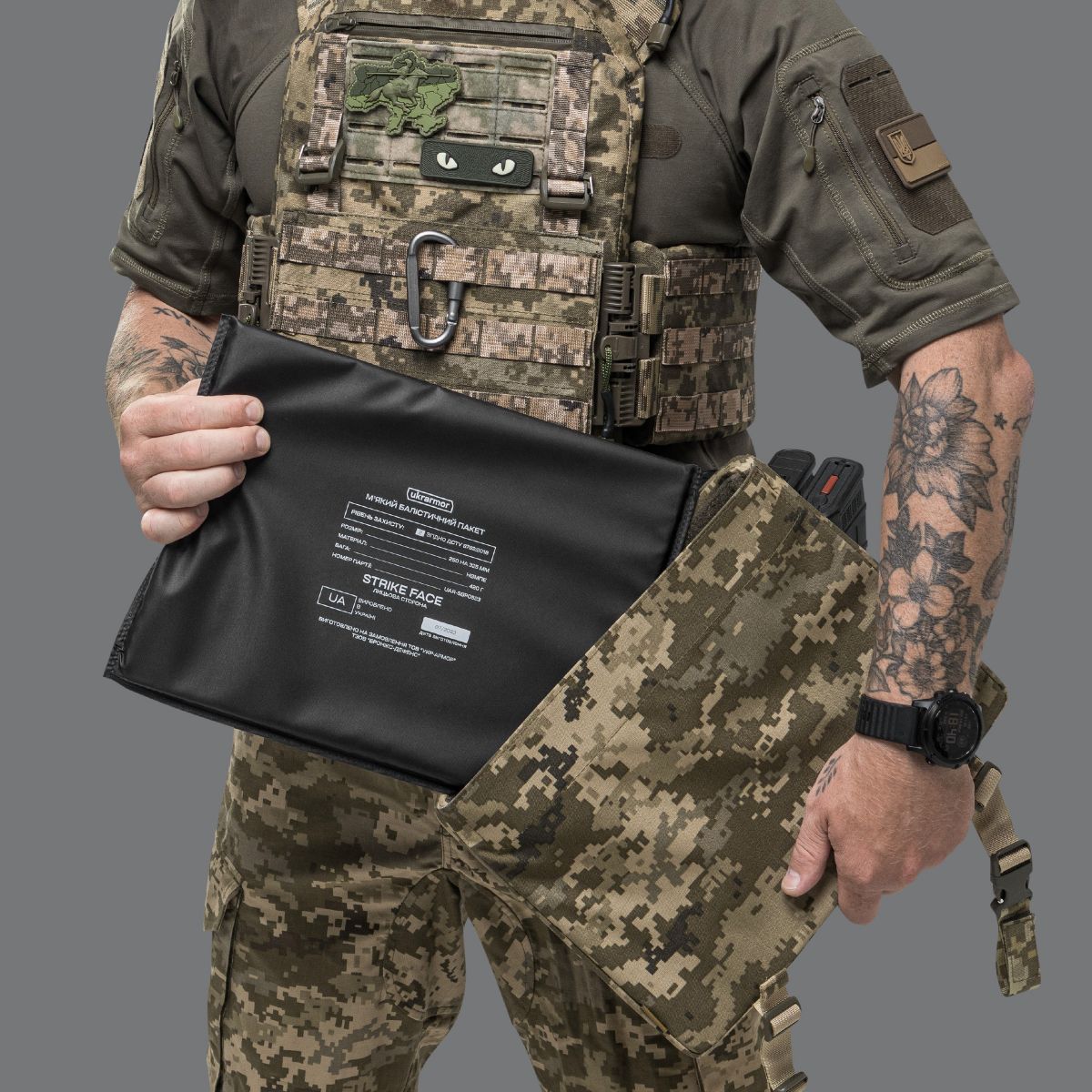 Коврик для сидения тактический 2-го класса защиты. Cordura 500D. Пиксель (мм-14) 5