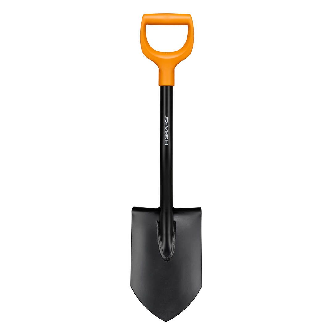 Лопата коротка Fiskars Solid. 80 см. Помаранчевий