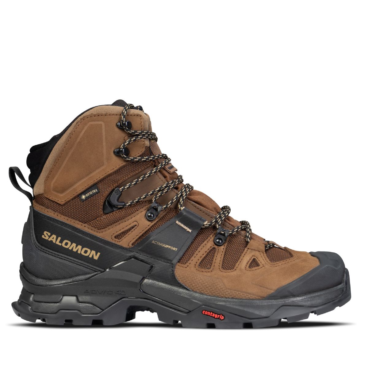 Ботинки Salomon Quest 4 Gore-tex. Койот/желтый