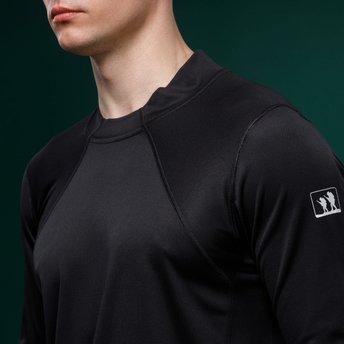 Тактическая рубашка Base Combat Shirt с длинным рукавом. Черный 3