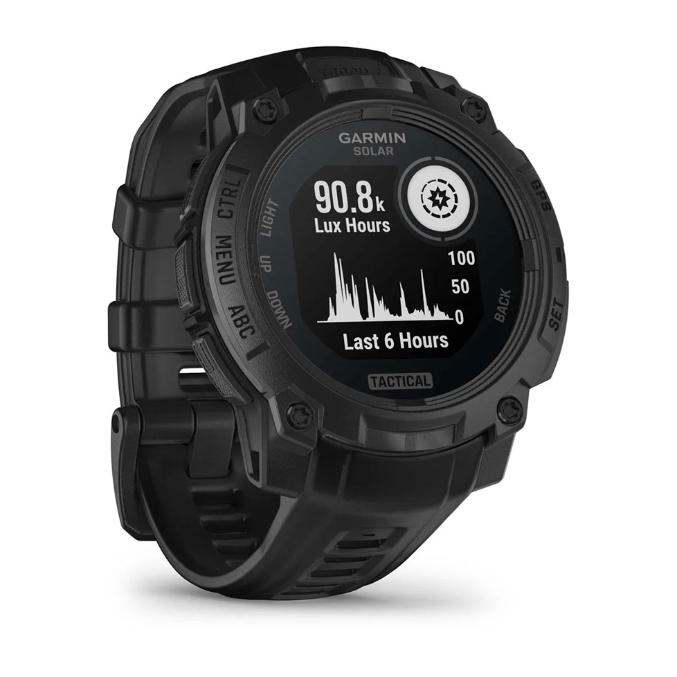 Смарт-годинник Garmin Instinct 3 Solar Tactical, 45 mm. Чорний 9