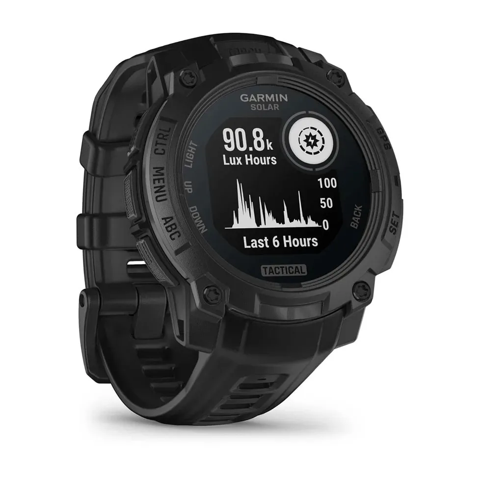 Смарт-часы Garmin Instinct 3 Solar Tactical, 45 мм. Черный 9