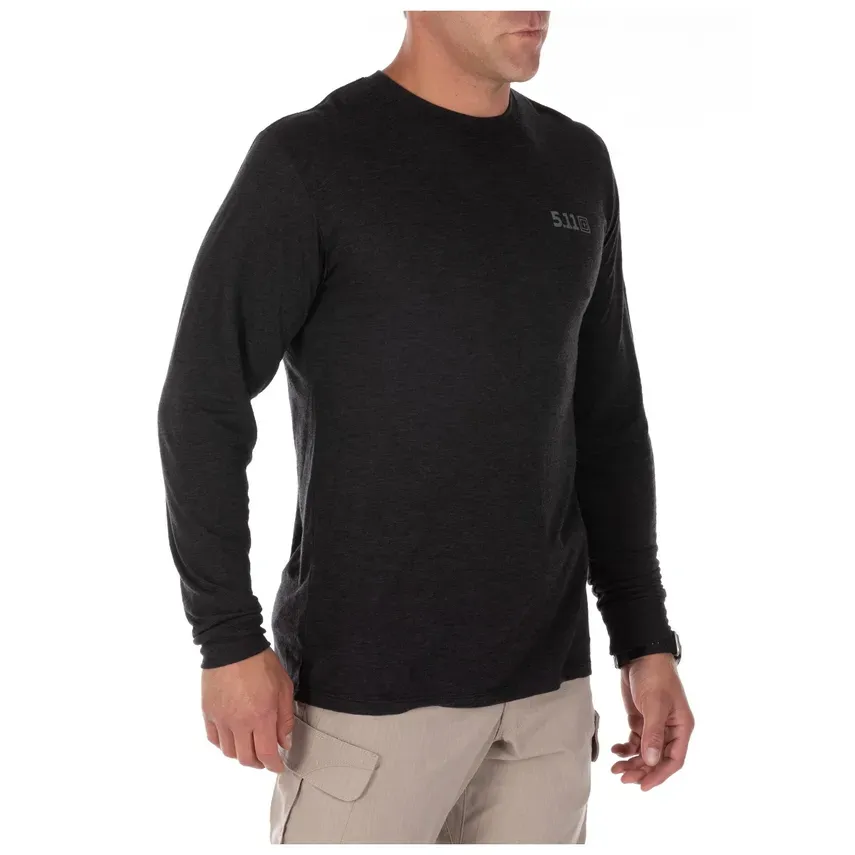 Кофта-лонгслів 5.11 Tactical Trublend Legacy Tee. Колір black heather 4