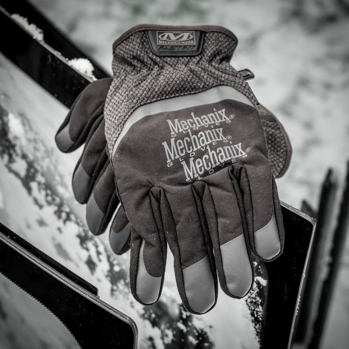 Рукавиці тактичні зимові Mechanix Wear® ColdWork™ FastFit®. Black/Grey 8