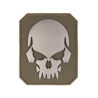 Нашивка на липучці Sturm Mil-Tec "Skull Patch PVC 3D" (Large) Olive