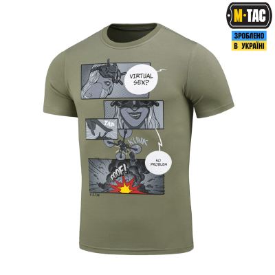 Футболка M-Tac Comics Drone Girl Light Олива, light Olive