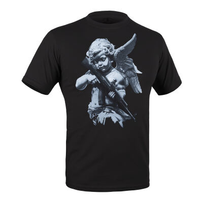 Футболка з малюнком "Янгол" Combat Black